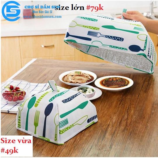 Lồng bàn giữ nhiệt gấp gọn, lồng bàn đậy thức ăn chống côn trùng ruồi và bụi bẩn G168-LongBan