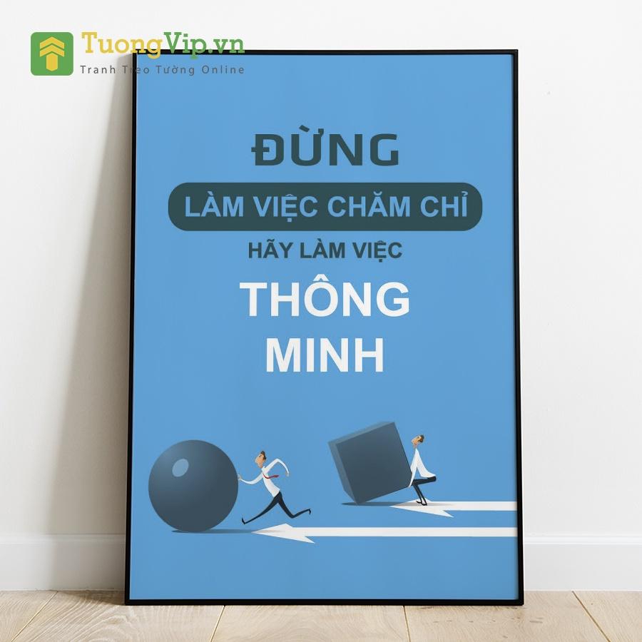 Tranh Canvas  - Tranh Treo Tường Slogan Tạo Động Lực 7 - Tặng Kèm Đinh Đóng Tường Không Cần Khoan