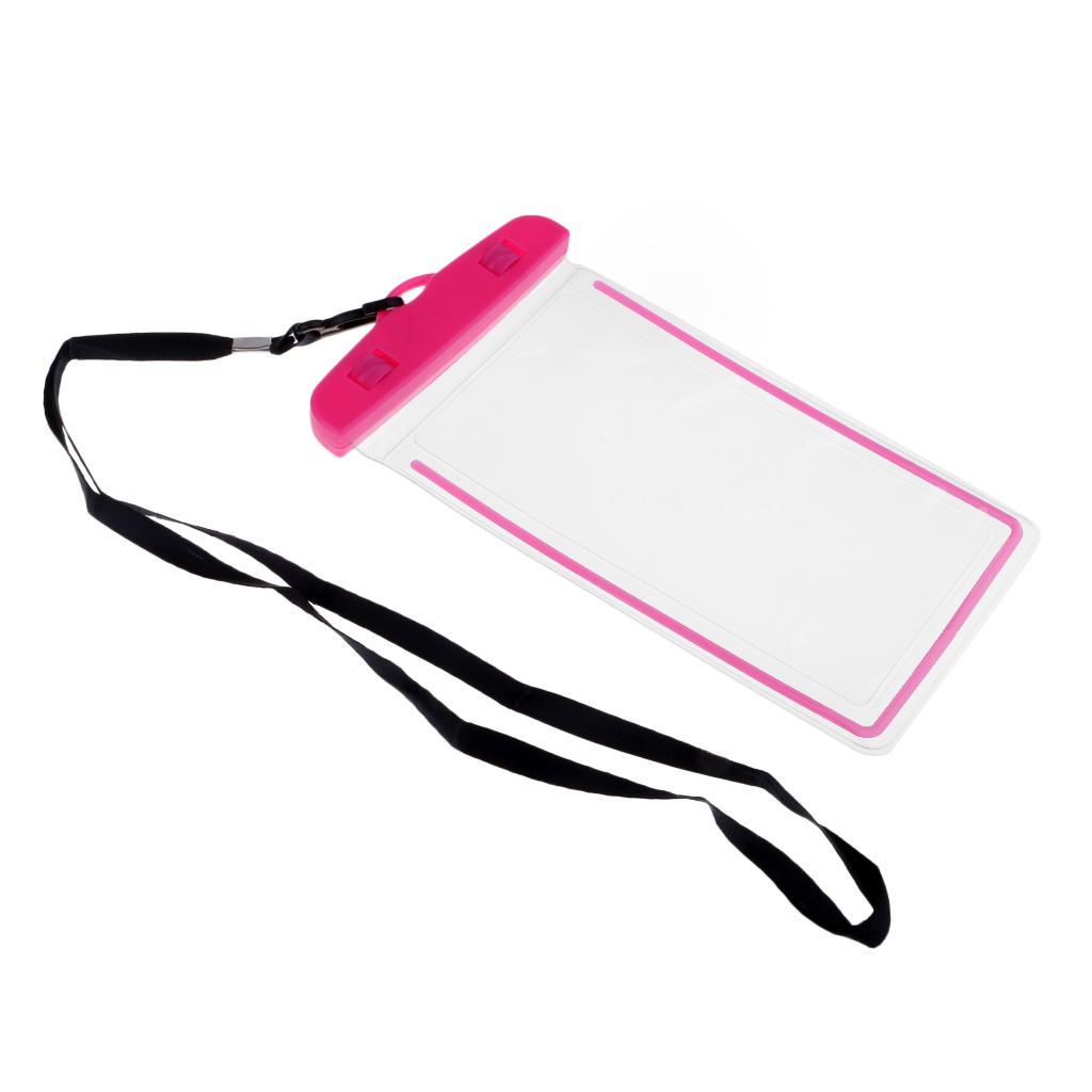 Universal Waterproof Case, Luminous Glow Waterproof Phone Pouch CellPhone Dry Bag for Cell Phones Up To 6" Diagonal