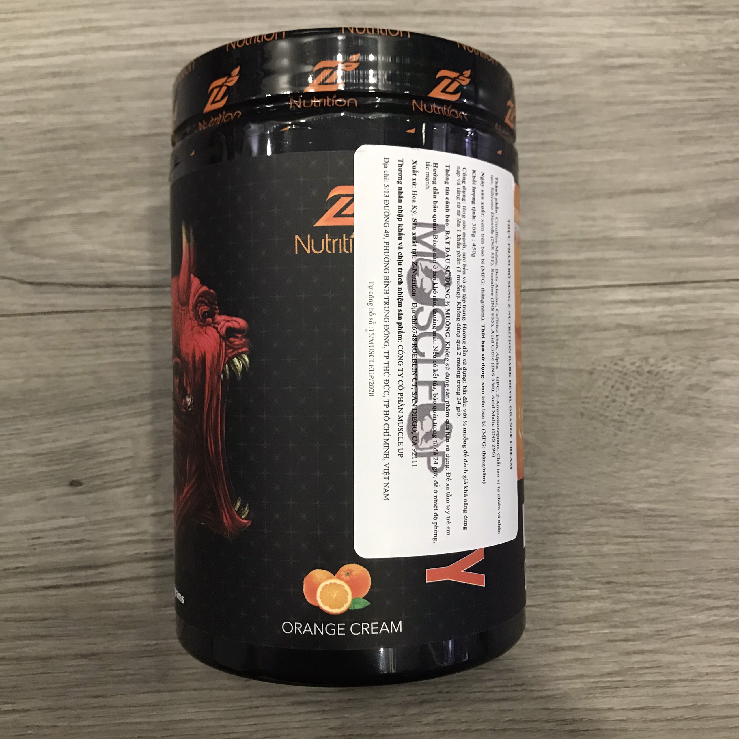 [Chính hãng] ZNutrition Dark Devil (30 Liều) Hỗ Trợ Tăng Sức Mạnh Trước Tập, 8.5G Citrulline, 4.5 Beta Alanine, DMAA and Caffein