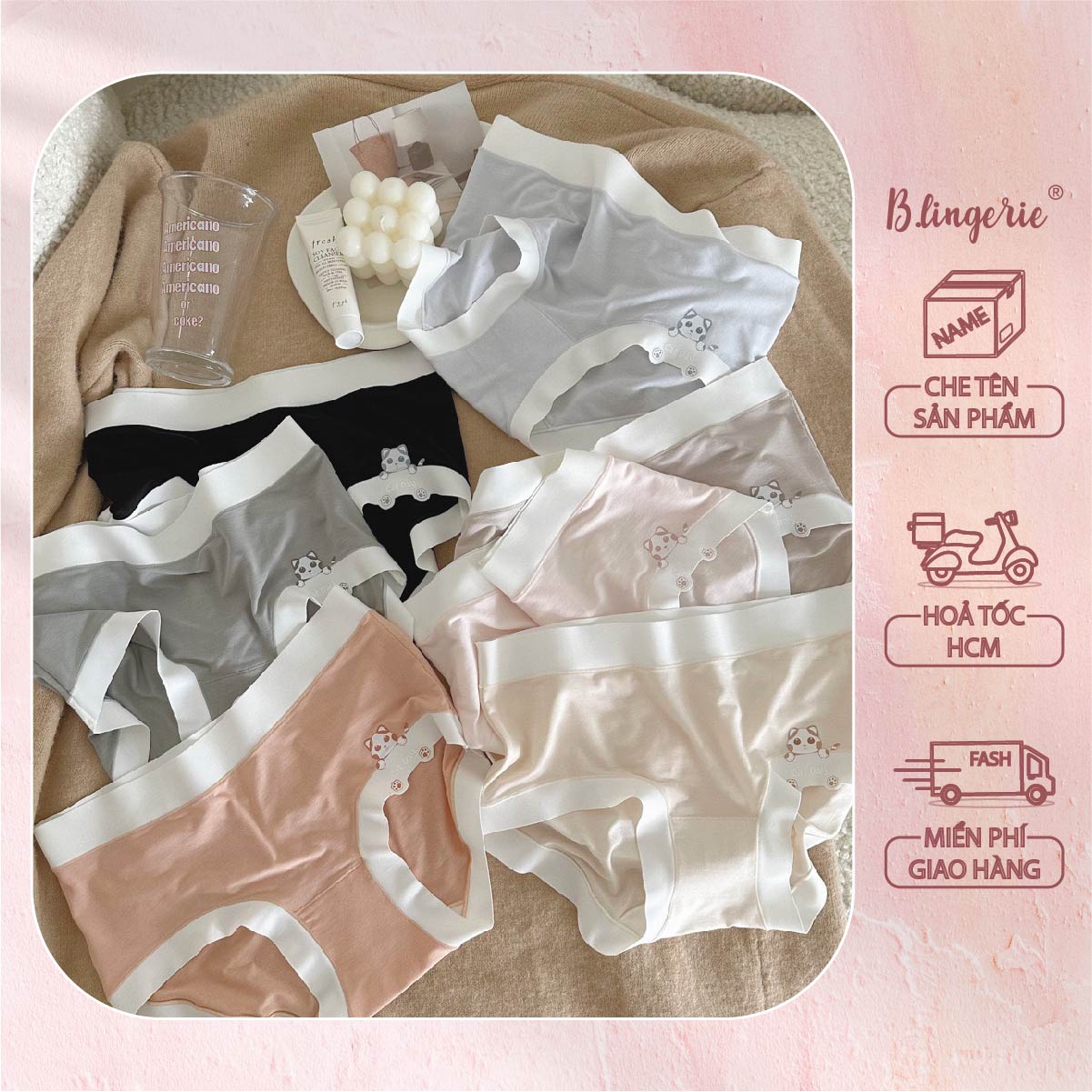 Quần Lót Trơn Thun - B.Lingerie