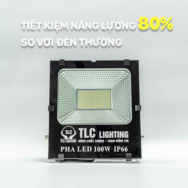 Đèn LED Pha Không Vít Chịu Nước 2 Lớp TLC Lighting công suất 10W, 20W, 30W, 50W - Tiết kiệm điện năng, chống nước, chống bụi bẩn tốt - Ánh sáng ổn định, độ toả nhiệt thấp