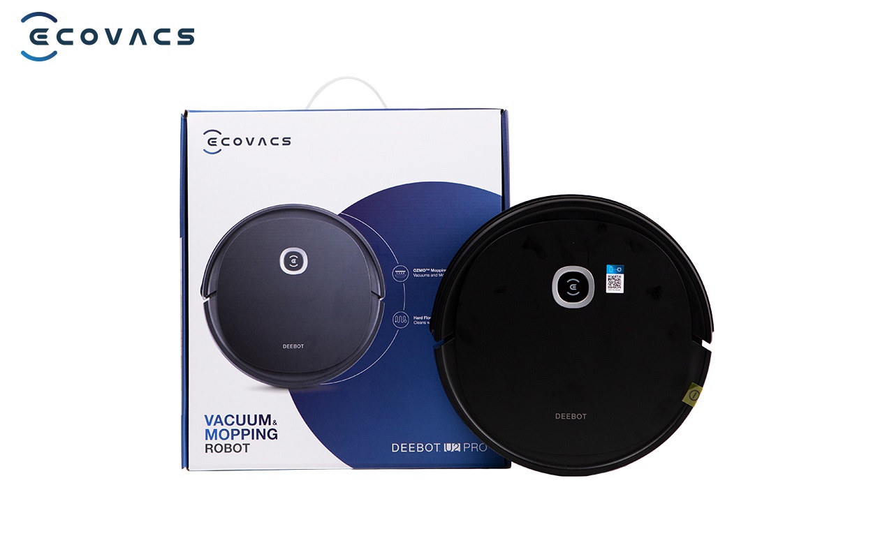 [GIÁ TẠI KHO] - Robot Hút Bụi Lau Nhà Ecovacs Deebot U2 Pro - 1 ĐỔI 1 TRONG 12 THÁNG - Hàng chính hãng Ecovacs