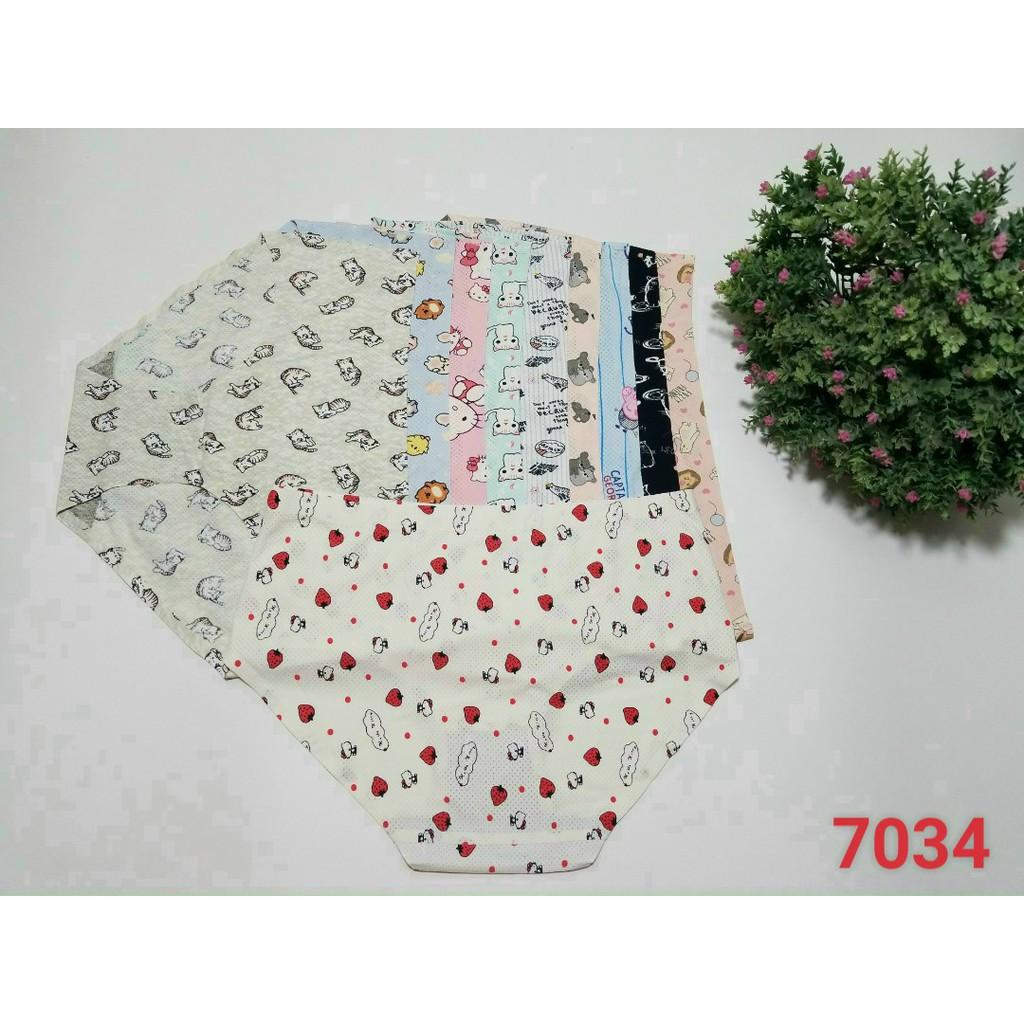 Sét 10 quần lót su hoa thông hơi họa tiết hàng cao cấp