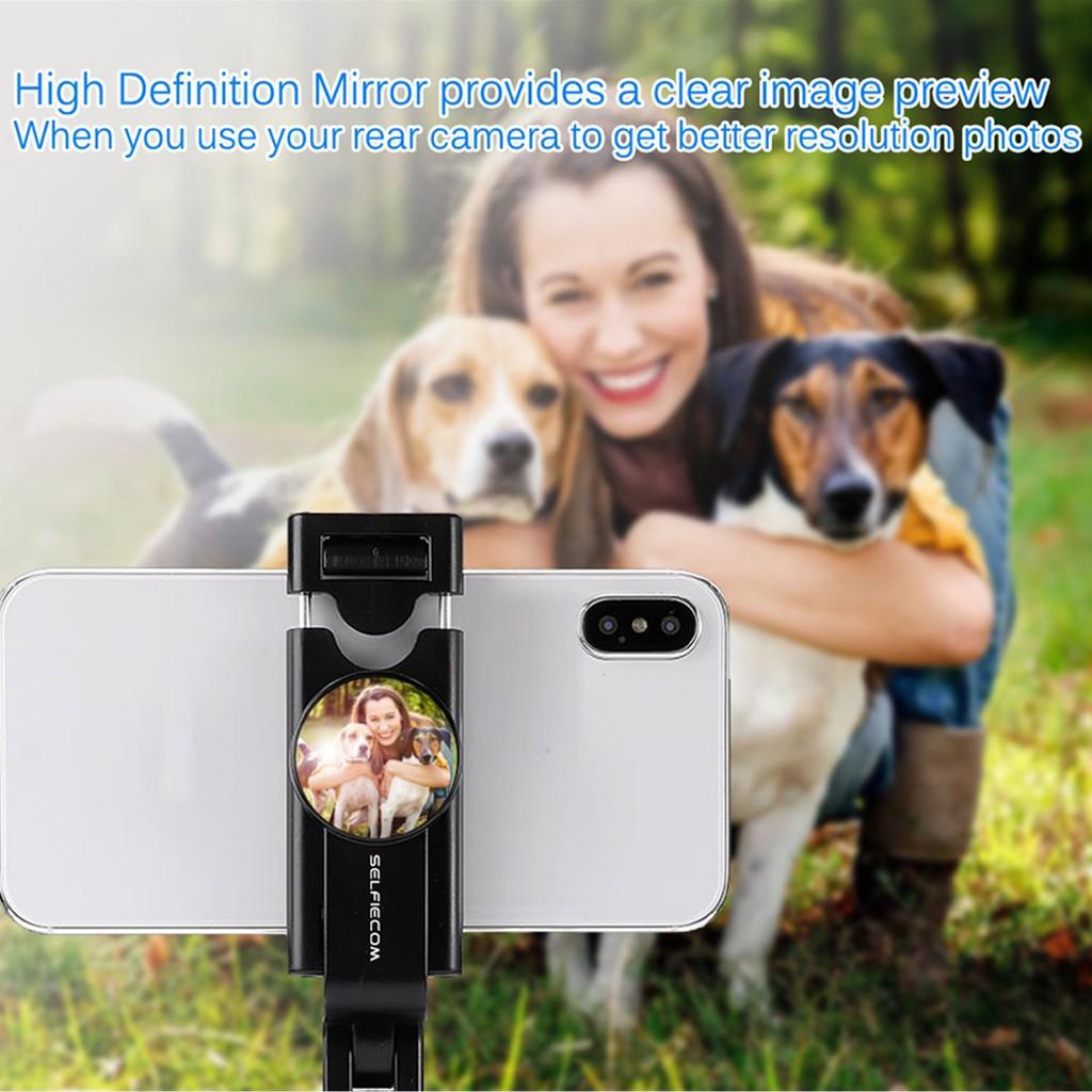 Gậy chụp ảnh selfie, tripod hỗ trợ livestream K10, kết nối bluetooth, xoay 360 độ dành cho Iphone, Samsung