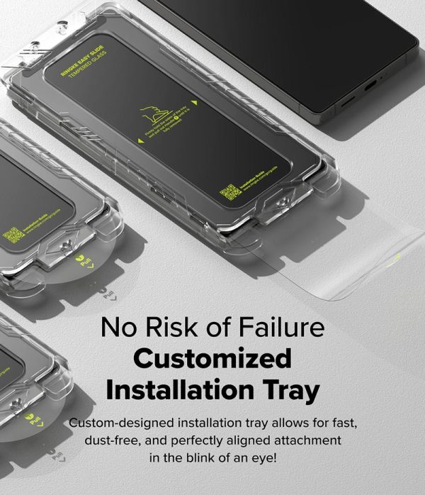 Bộ 2 Miếng Dán cường lực kèm khung dán RINGKE Easy Slide Tempered Glass cho Samsung Galaxy S25 Ultra_ Hàng Chính Hãng