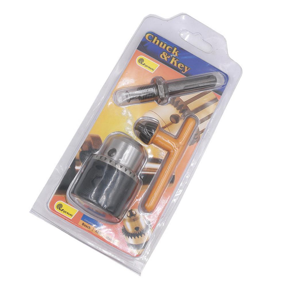 Drill Chuck Set 1.5-13mm T-shaped Keyed Chunck Lathe Electric Drill Tools