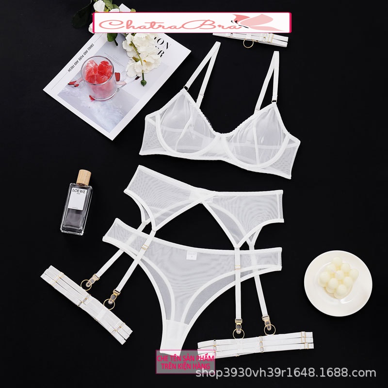 Set bộ đồ lót lingerie lọt khe xuyên thấu cao cấp