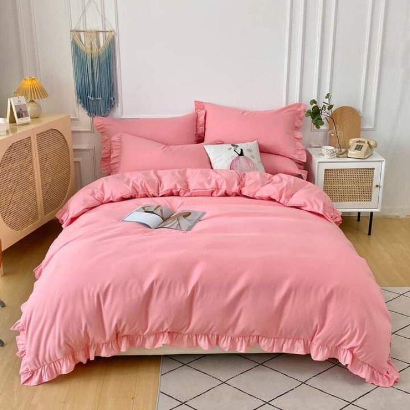 Bộ chăn ga gối tici đũi bèo