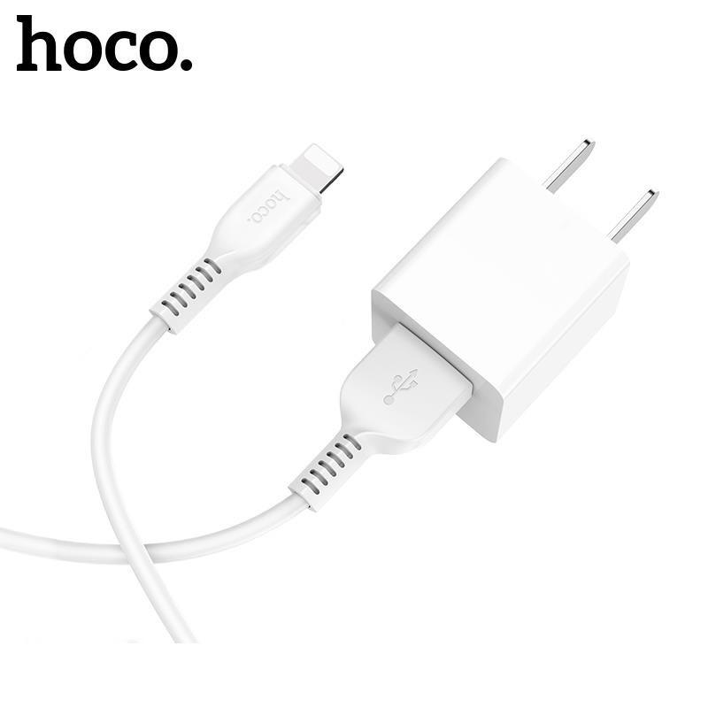 Bộ Củ Sạc Hoco UH102 + Cáp Sạc Hoco Kèm Theo - Hàng Chính Hãng