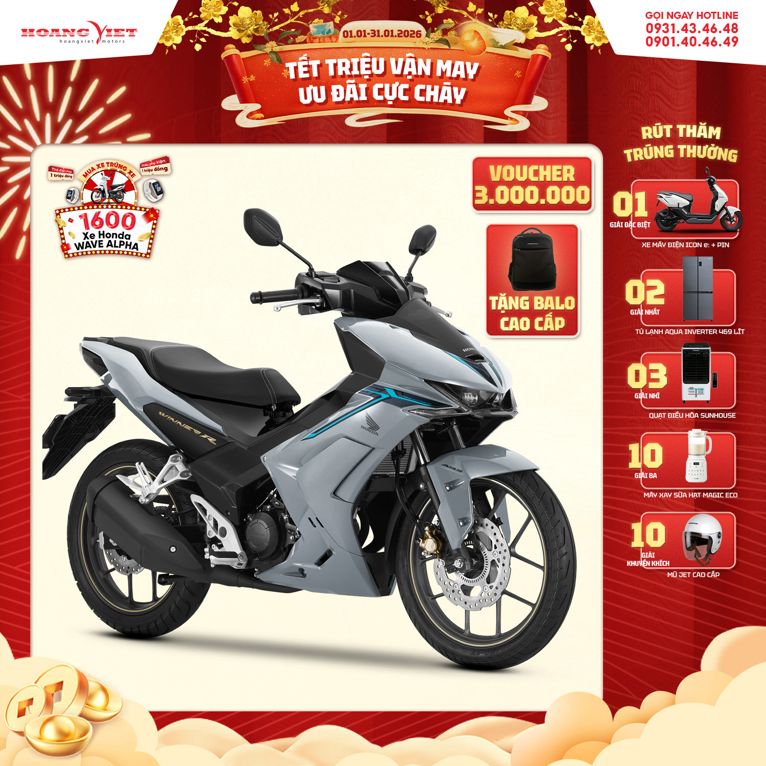 Xe Máy Honda Winner R 2026 - Phiên Bản Đặc Biệt