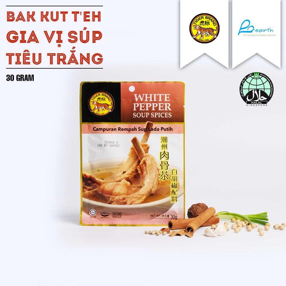 BAK KUT TEH GIA VỊ SÚP TIÊU TRẮNG TIGER BRAND – TIGER BRAND BAK KUT TEH WHITE PEPPER SOUP SPICES (30GR)