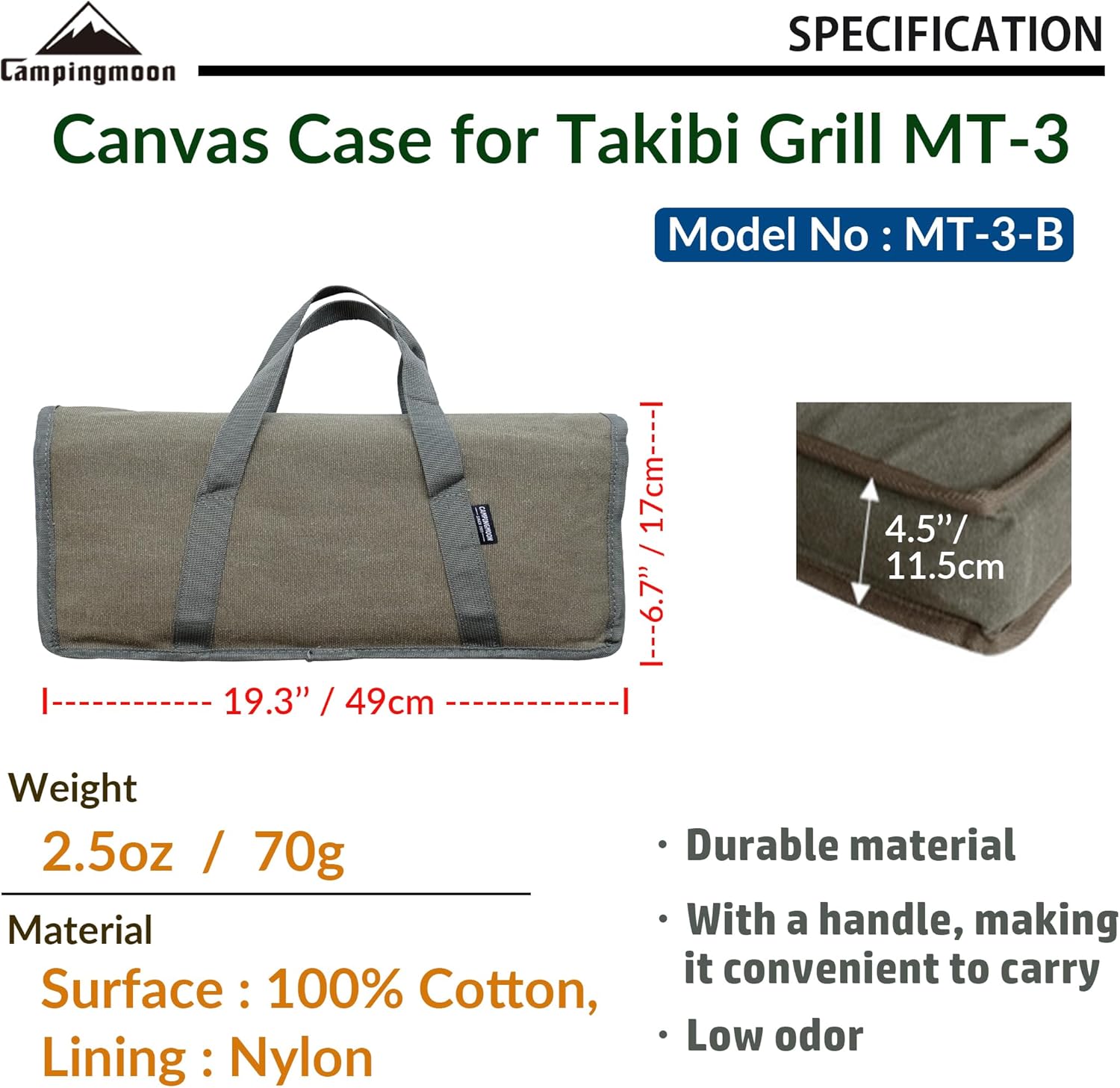 Túi đựng bếp dã ngoại Campingmoon MT-3-B