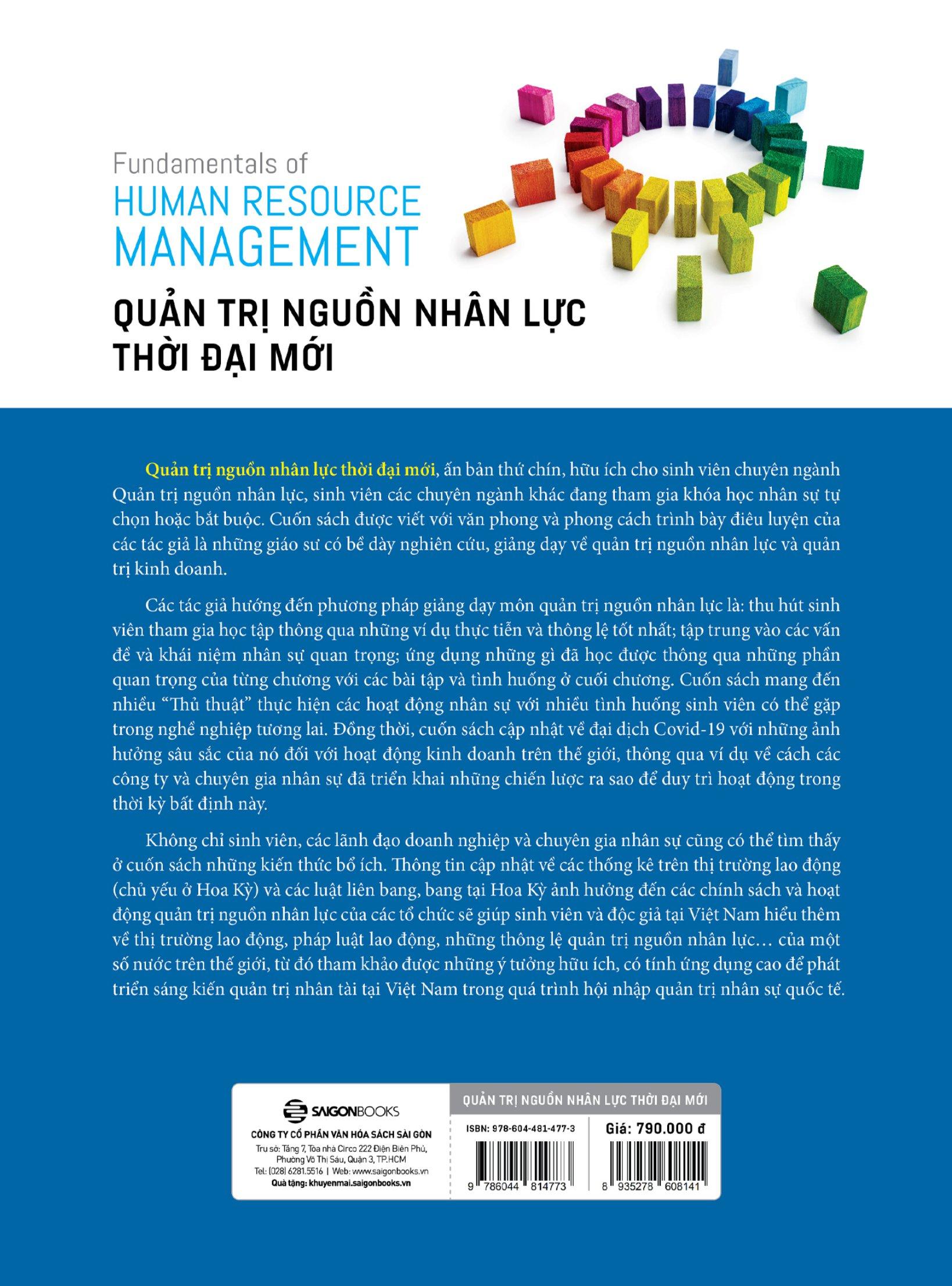 Fundamentals Of Human Resource Management - Quản Trị Nguồn Nhân Lực Thời Đại Mới - Textbook