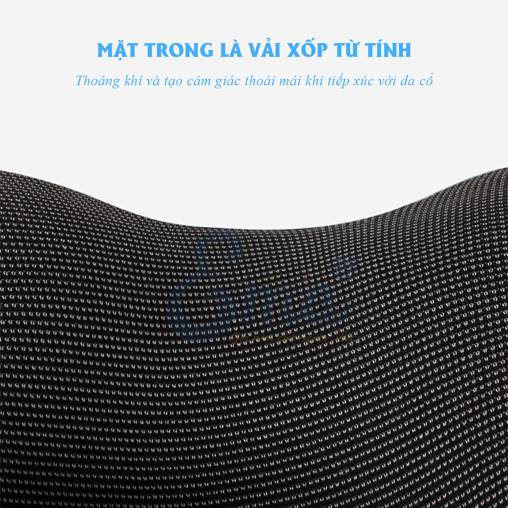 Gối kê cổ chữ U cao su non EMA chống đau mỏi cổ vai gáy cho dân văn phòng, đi du lịch, tàu xe