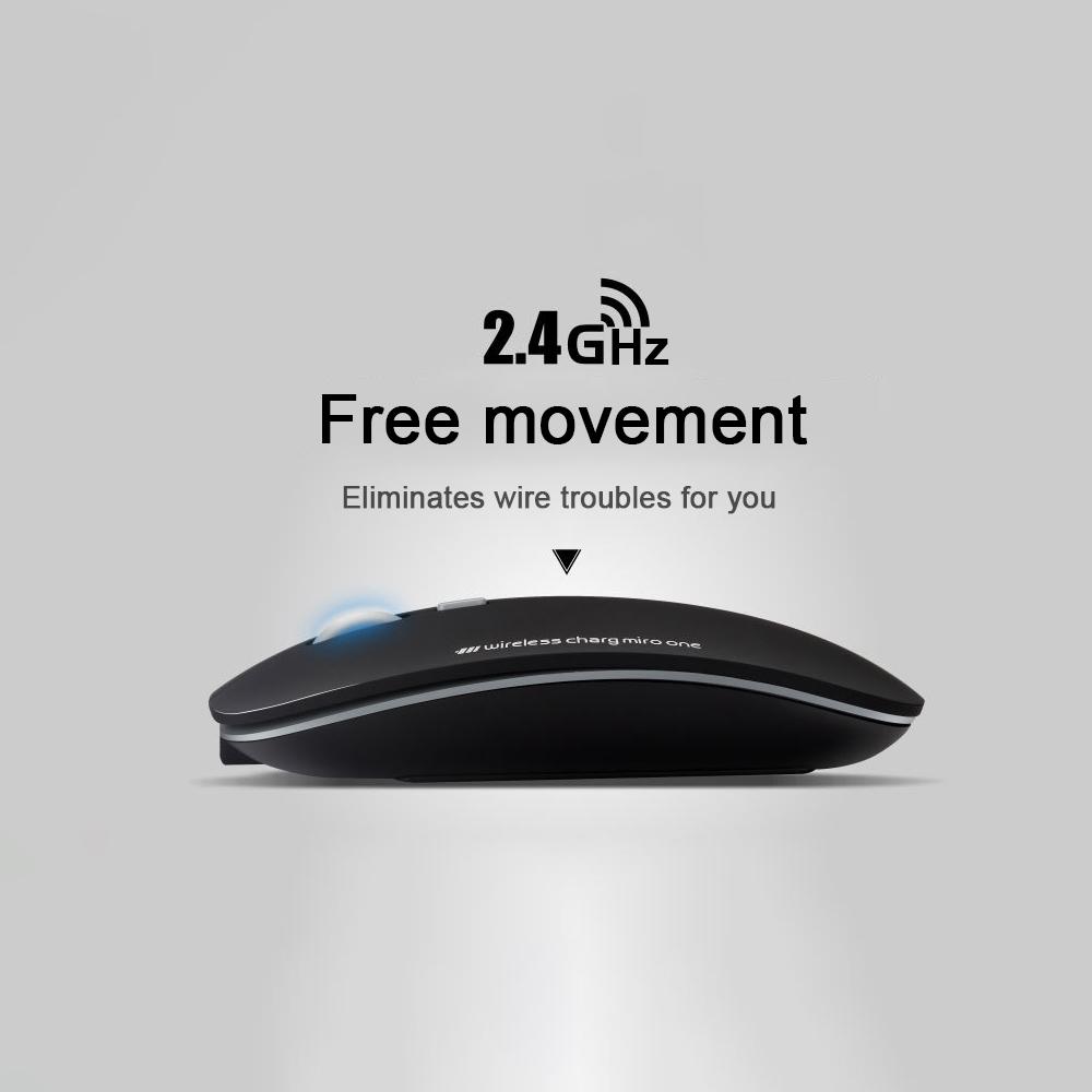 Chuột không dây sạc USB 2.4G Siêu mỏng cho Máy tính để bàn Máy tính xách tay