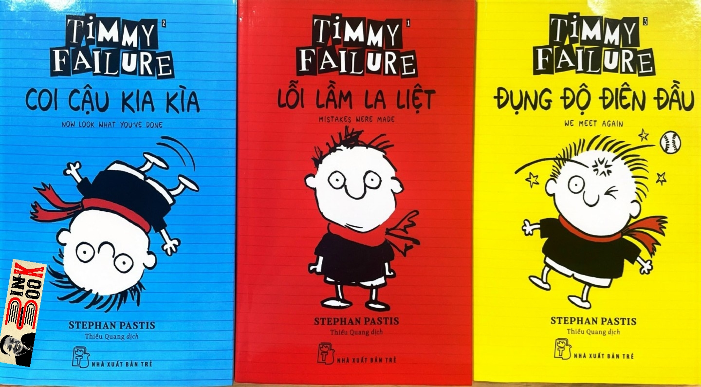 [Combo 3 cuốn truyện tranh]  TIMMY FAILURE: COI CẬU KIA KÌA – ĐỤNG ĐỘ ĐIÊN ĐẦU – LỖI LẦM LA LIỆT - Stephan Pastis họa sĩ hoạt họa nổi tiếng có sách bán chạy nhất theo bình chọn của New York Times – Thiều  Quang dịch - NXB Trẻ – Bìa mềm