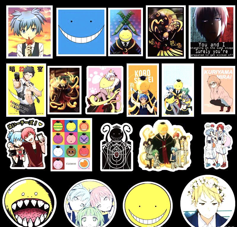 Set 60 Sticker Lớp học ám sát Assassination Classroom