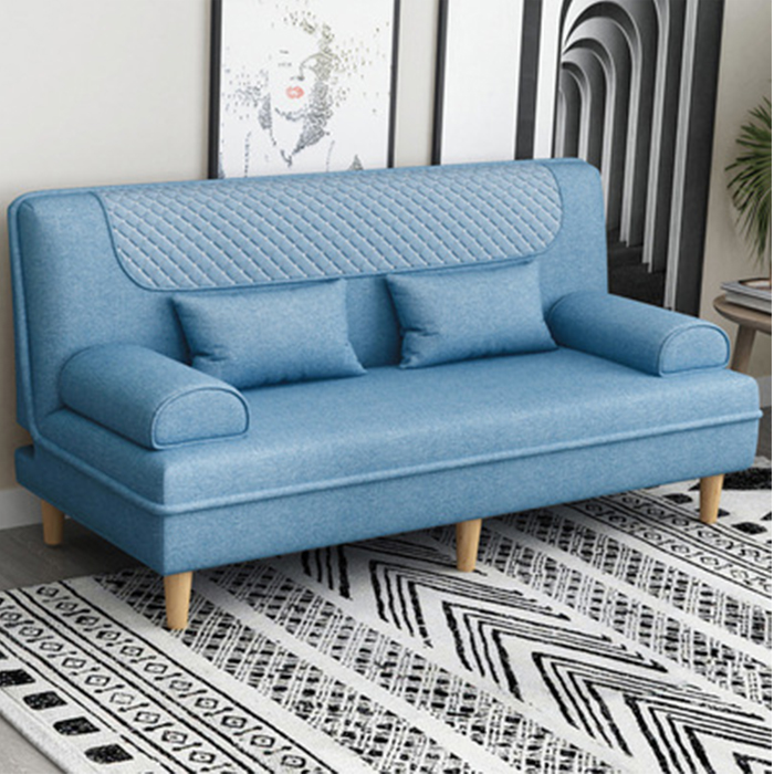 Sofa đôi vải nỉ 1m2 chân gỗ chắc chắn - Ghế sofa phòng khách nhỏ gọn decor văn phòng công ty, trang trí nhà đẹp