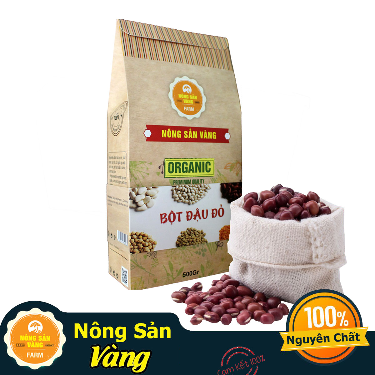 Bột Đậu Đỏ Làm Đẹp 500gr - Nông Sản Vàng