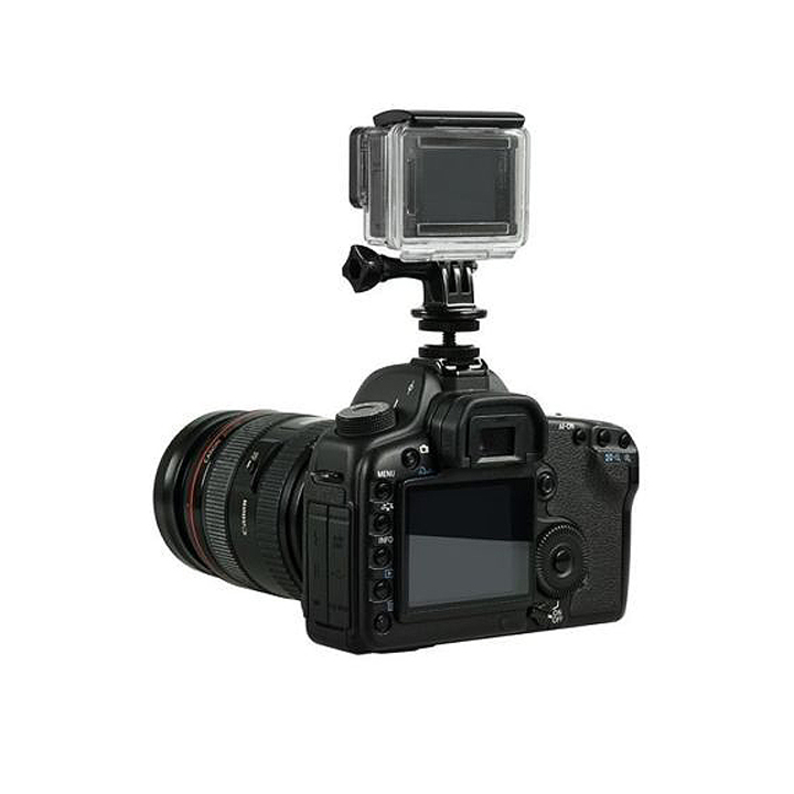 Hình ảnh Mount gắn GoPro Hero lên chân hot shoe máy ảnh