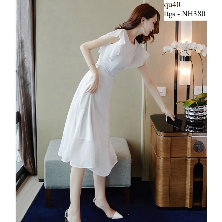 Ttgs - NH380 ĐẦM VOAN XÒE TAY CÁNH TIÊN