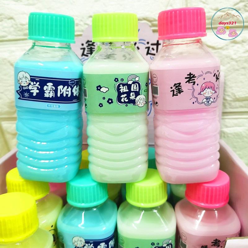 Slime CHAI SỮA 200ML chất thạch màu rainbow pastel cực đẹp Đồ chơi hũ slam chất nhầy ma thuật squishy