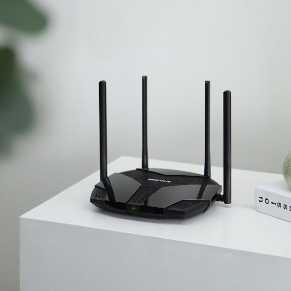 Router WiFi 6 AX3000 Mercusys MR80X – Tốc Độ Siêu Nhanh, Bảo Mật WPA3, Lý Tưởng Cho Gia Đình Nhiều Thiết Bị - Hàng Chính Hãng