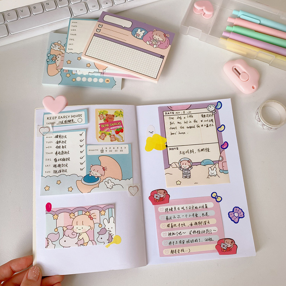 Giấy Ghi Chú Phong Cách Cô Gái Nhật Bản, Giấy Note Cute