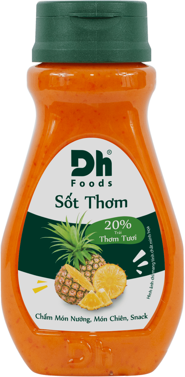 Sốt Thơm chua cay Dh Foods 200gr - gia vị trộn salad 20% thơm tươi, sốt chấm snack hải sản đồ nướng