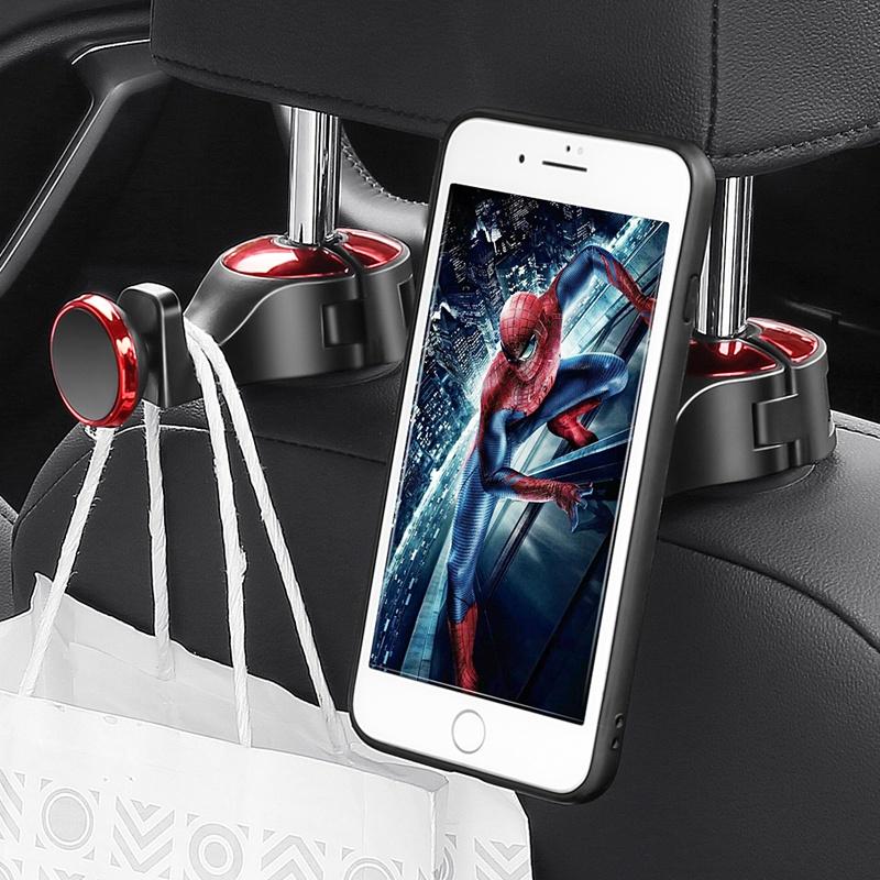 Móc Treo Đồ Gắn Phía Sau Ghế Xe Ô Tô Xoay 360 Độ Tiện Dụng