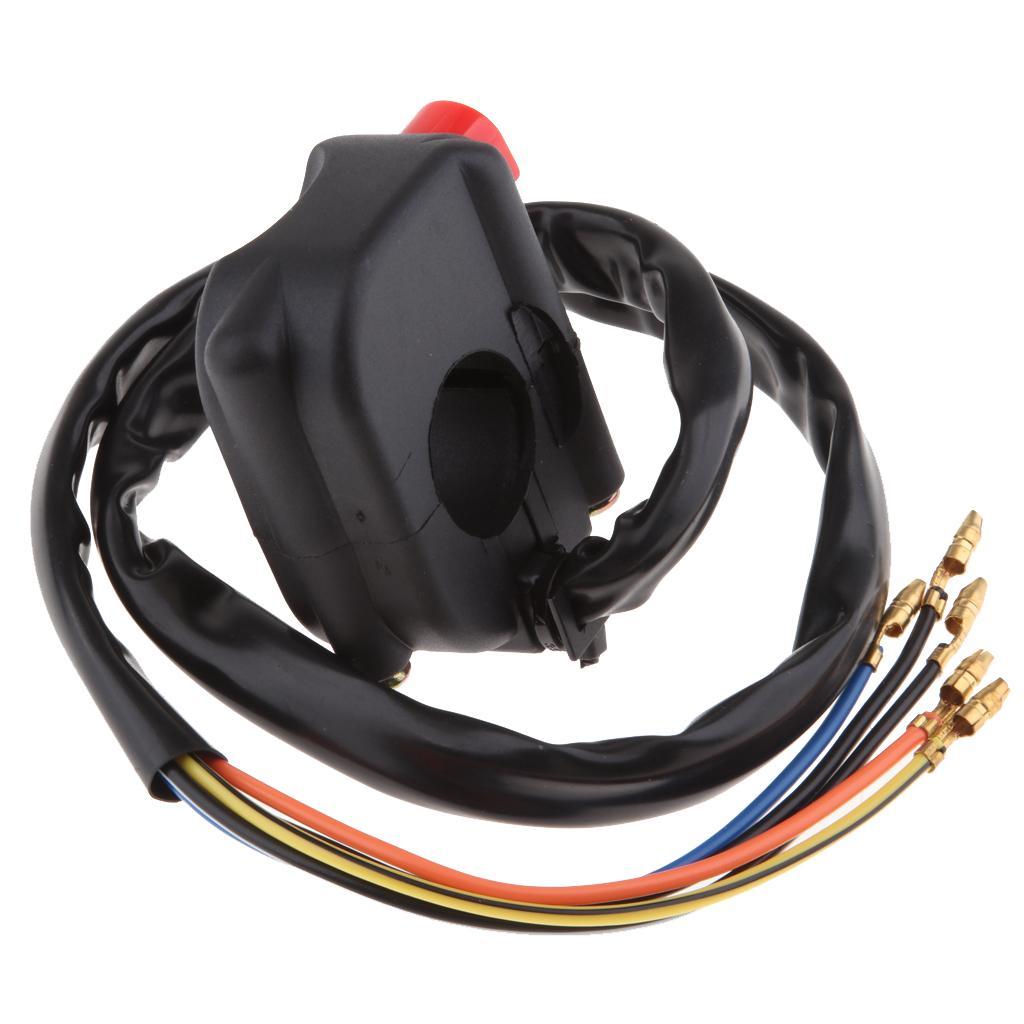 Motorcycle 7/8" 22mm RH Handlebar Light Switch ON OFF Button for  Bike