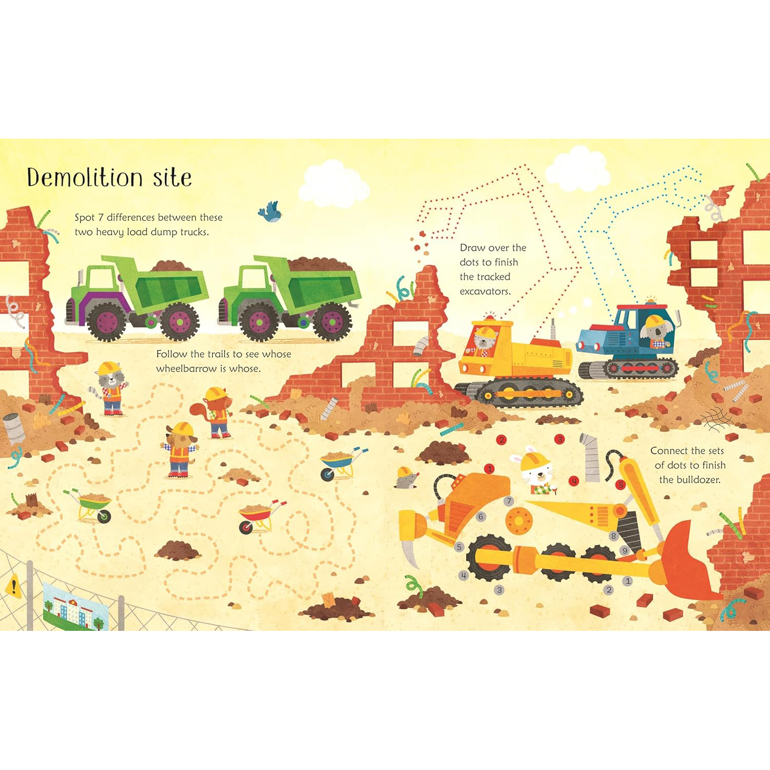 Wipe-Clean: Building Site Activities