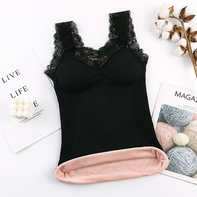Quần Lót Sinh Nhiệt Plus Kích Thước Áo Giữ Nhiệt Lót Phụ Nữ Mùa Đông Quần Áo Ấm Đầu Bên Trong Mặc Nhiệt Áo Sơ Mi Quần Lót Không Đường May Thân Mật