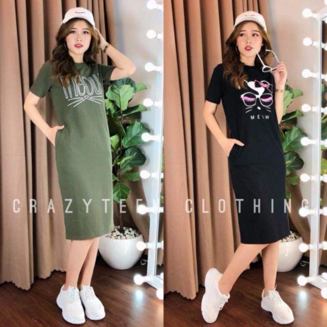 Đầm suông cotton QC nhiều mẫu cực xinh
