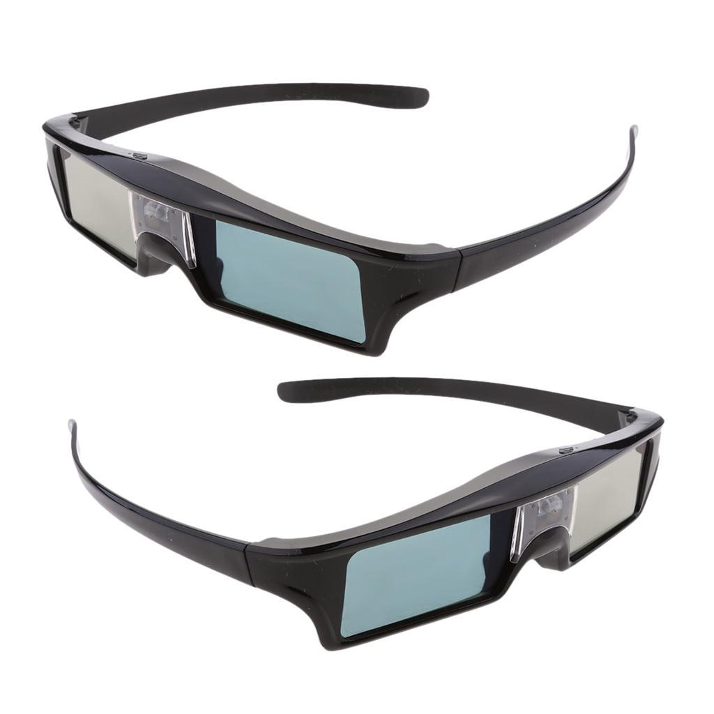 2xDLP LINK Active Rechargeable Shutter 3D Glasses for All DLP Link Projector