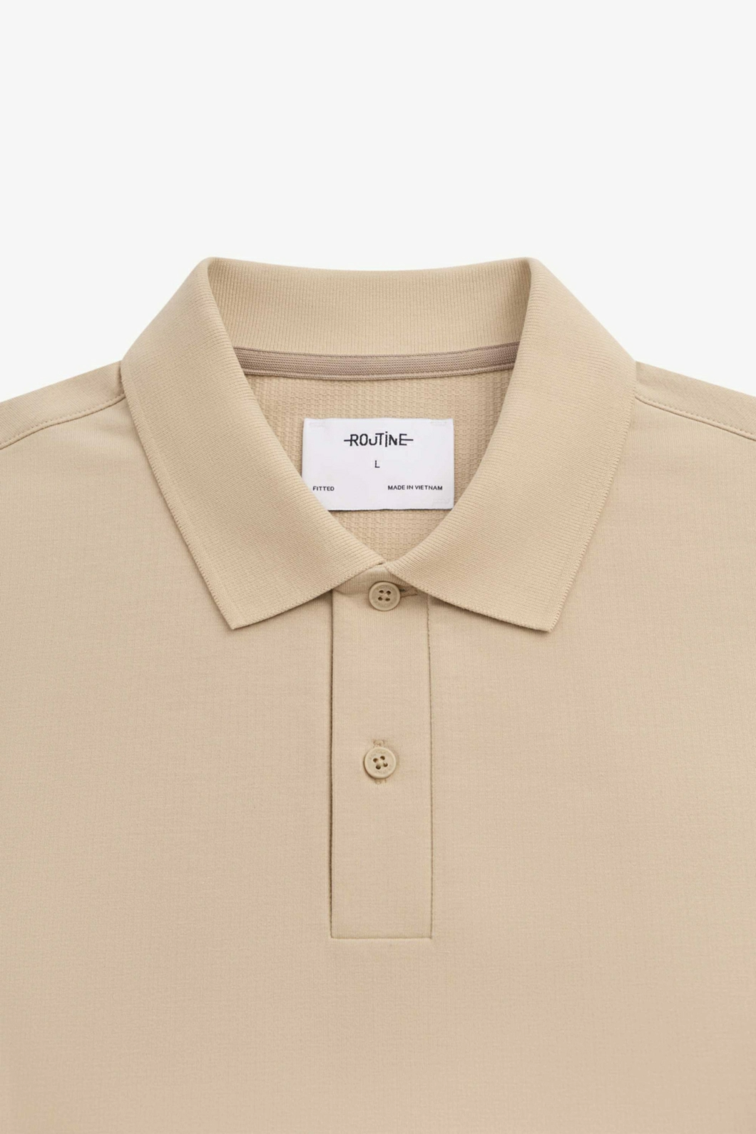 Áo Thun Polo Nam ROUTINE Tay Bo Trơn Form Fitted - 10S24POL012 | LASTORE MENSWEAR
