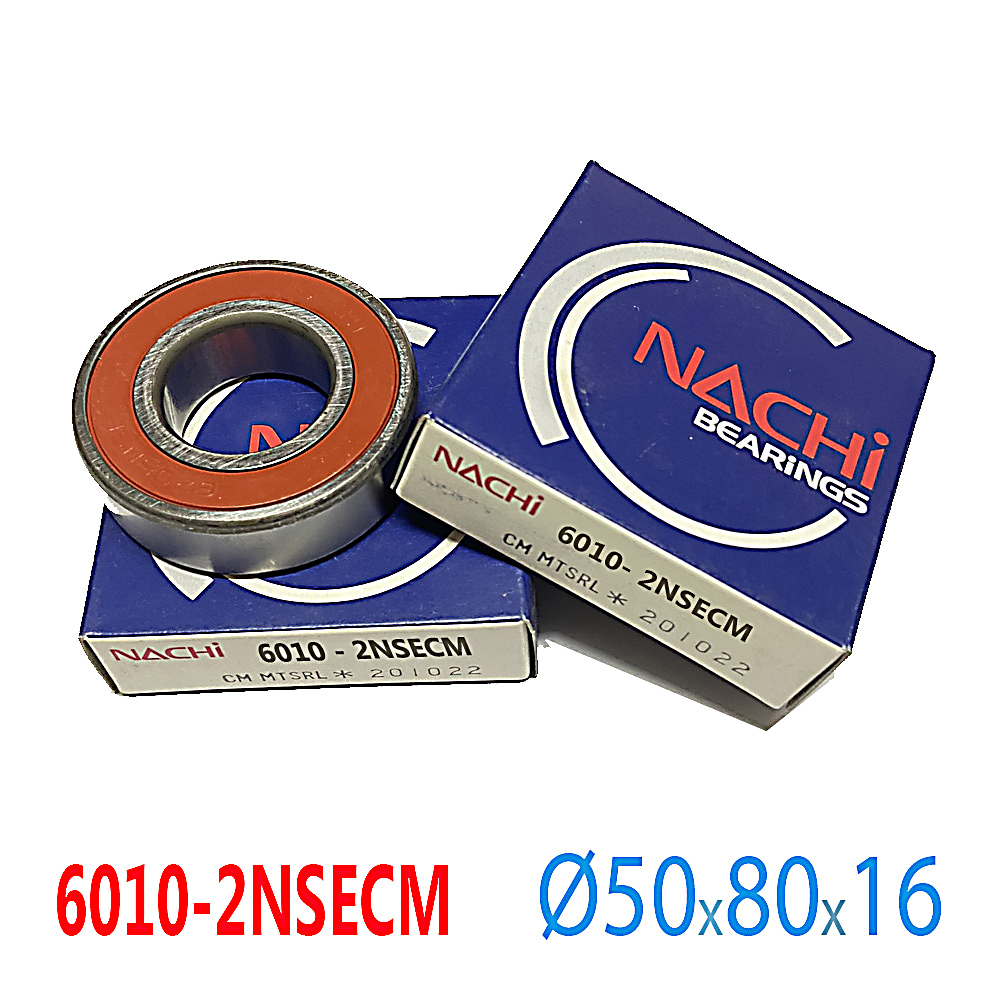 Vòng bi Nachi 6010-2NSECM, 6010CM , 6010ZZ ,Bạc đạn 6010 Bearing NACHI 50x80x16mm-Vòng bi phụ tùng oto xe máy, vòng bi công nghiệp