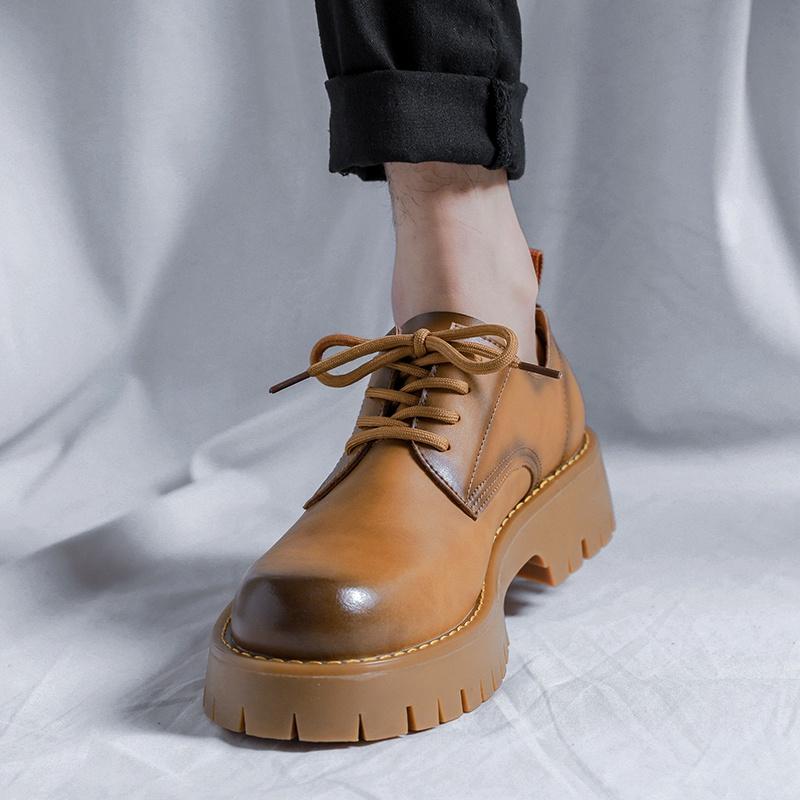 Giày Martin boots màu nâu phong cách của ANH