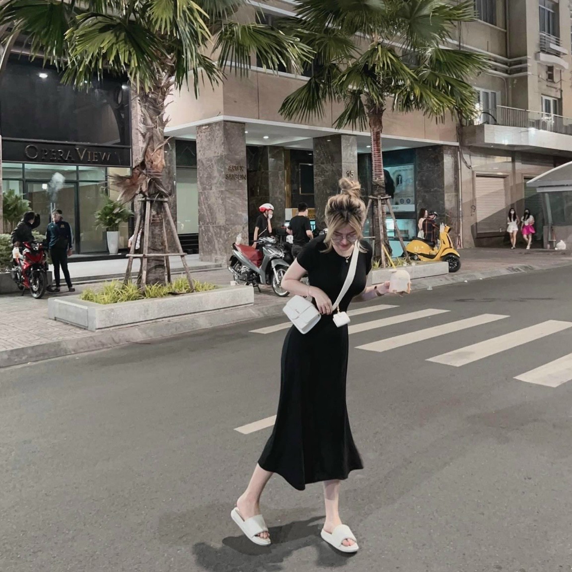 ĐẦM THUN GÂN TĂM SIÊU DÀI XẺ TÀ