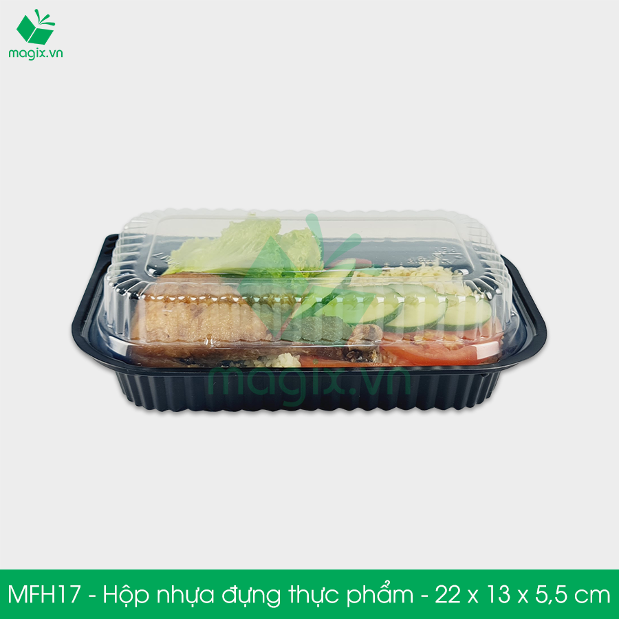 MFH17 - 50 Hộp nhựa đế đen nắp trong HT17