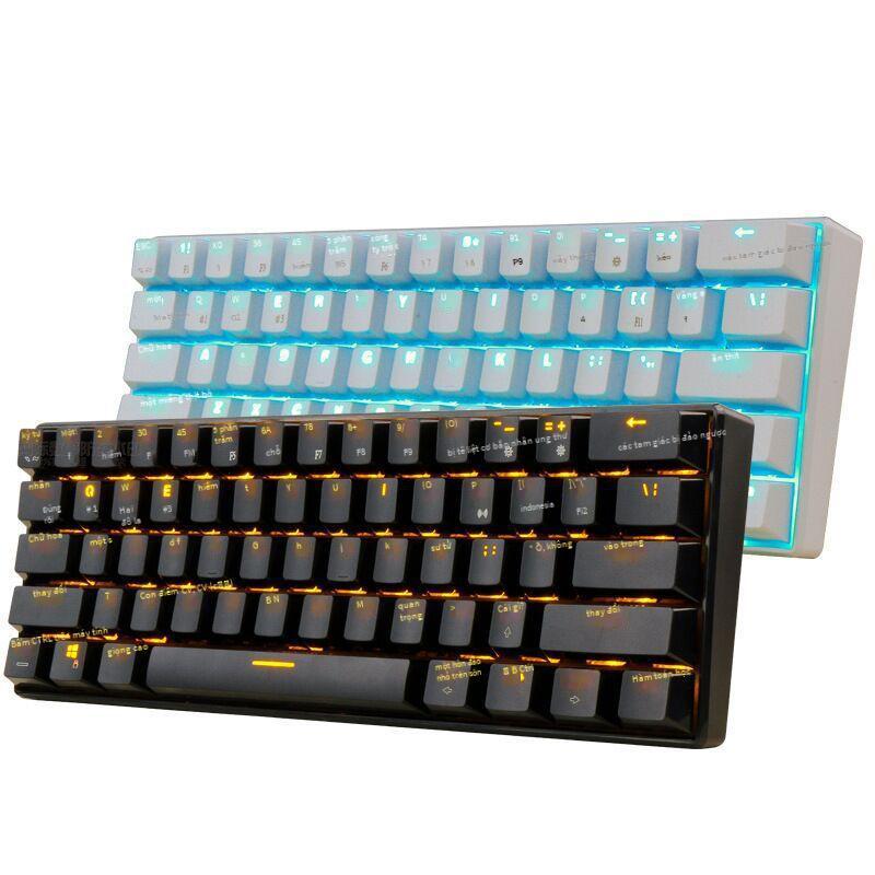 Bàn phím cơ bluetooth có dây/không dây ba chế độ 61 phím thuận lợi nhất bàn phím mac bàn phím amazon ebay