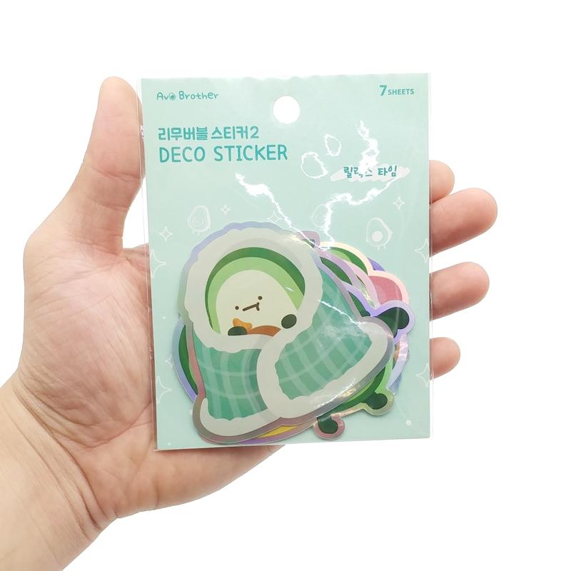 Bộ 7 Miếng Sticker Bơ Avo Brother 6 - Magic Channel