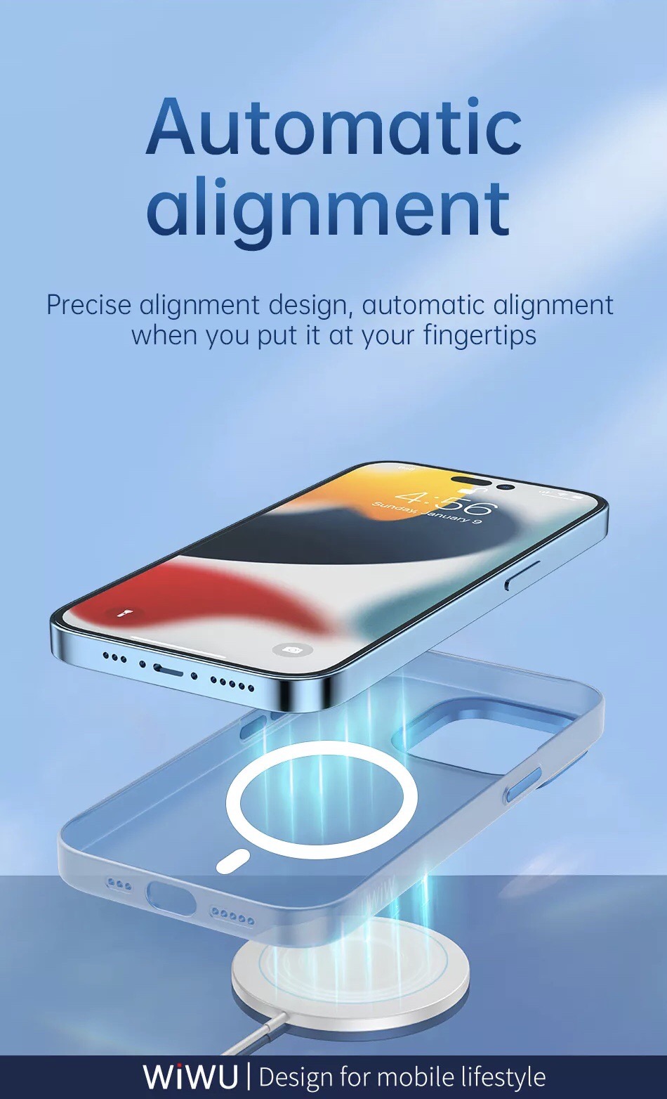 Ốp Wiwu Ultra Thin Frosted phone case UTFC-103 Cho Iphone 14 được làm bằng PC mờ, thiết kế trong suốt, chống oxy hóa, không dễ ố vàng - Hàng Chính Hãng