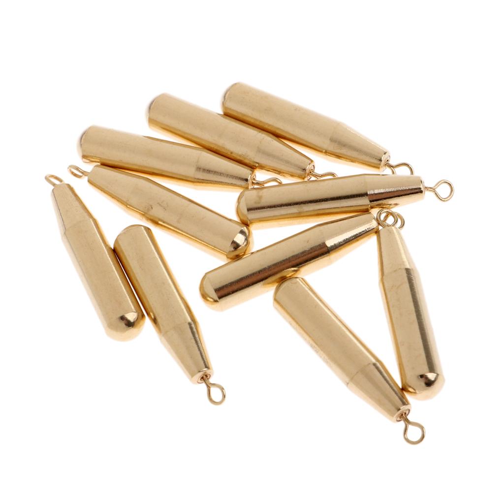 Copper Weight Sinkers /Fishing Weights Sinker Bulk Sinker Weights Kit Golden
