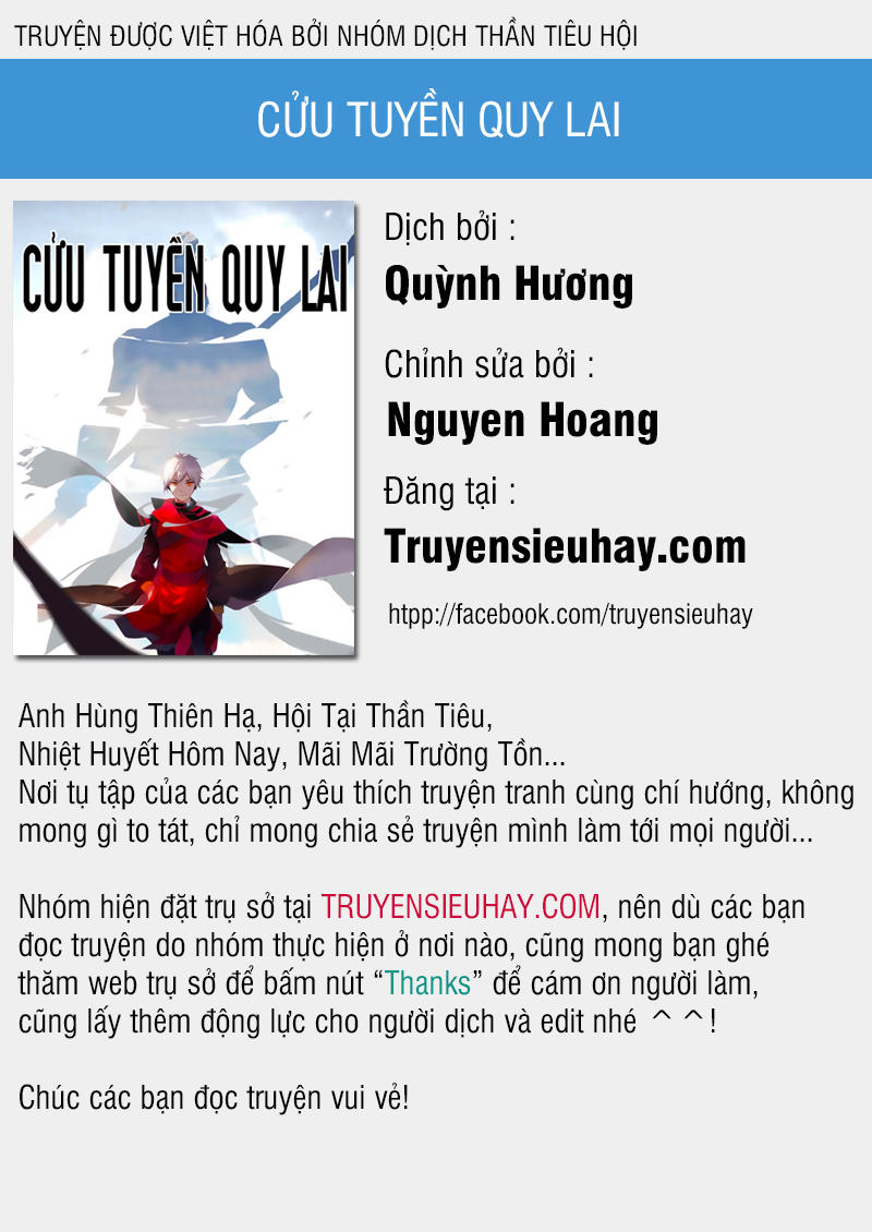 Cửu Tuyền Quy Lai Chapter 60 - Trang 1