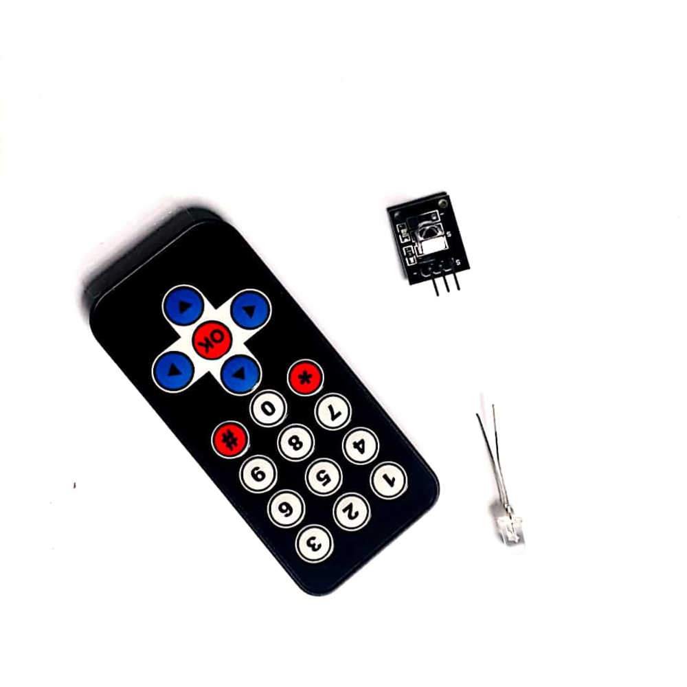 Remote + LED hồng ngoại và Module thu - Kèm dây