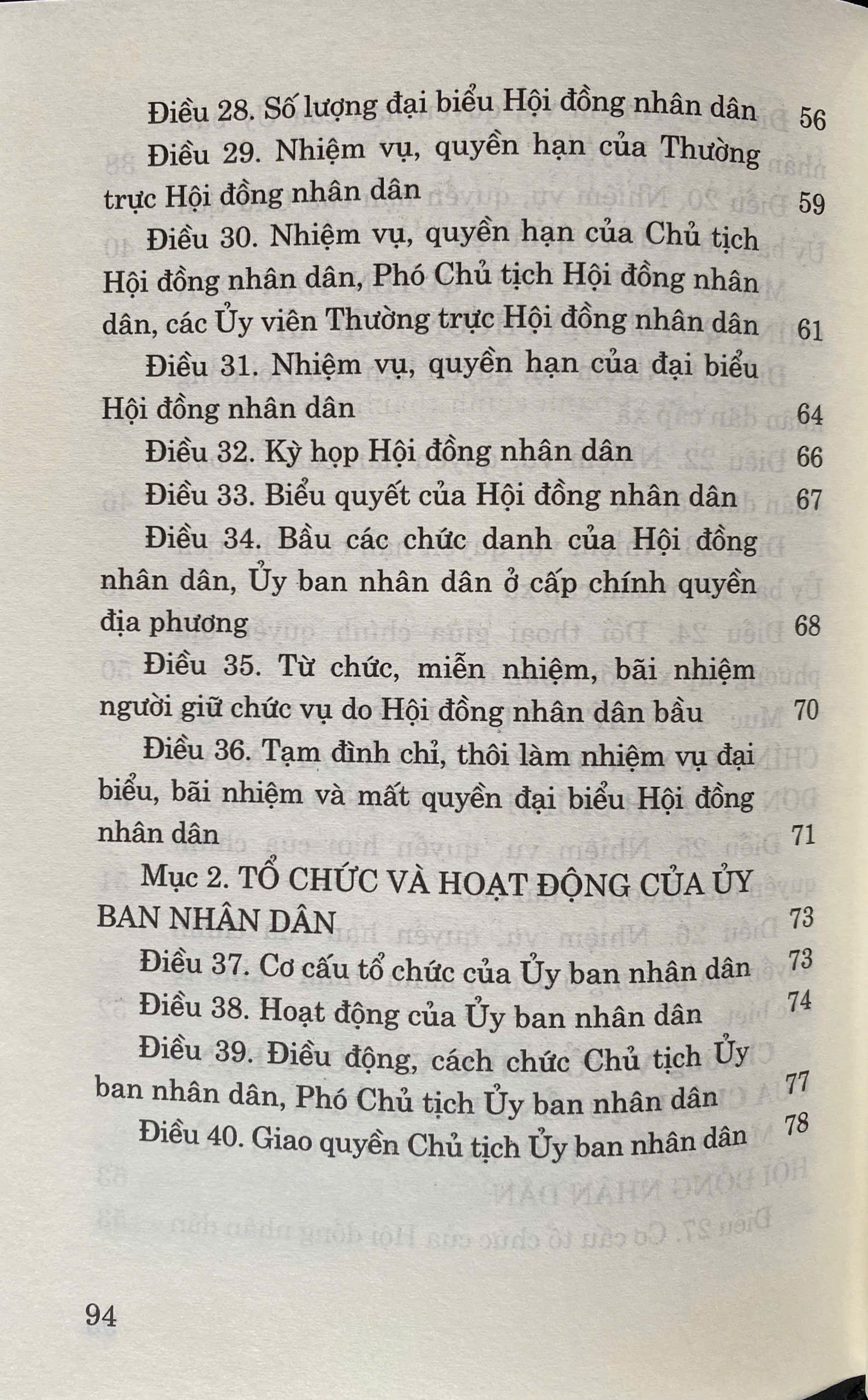Luật Tổ Chức Chính Quyền Địa Phương