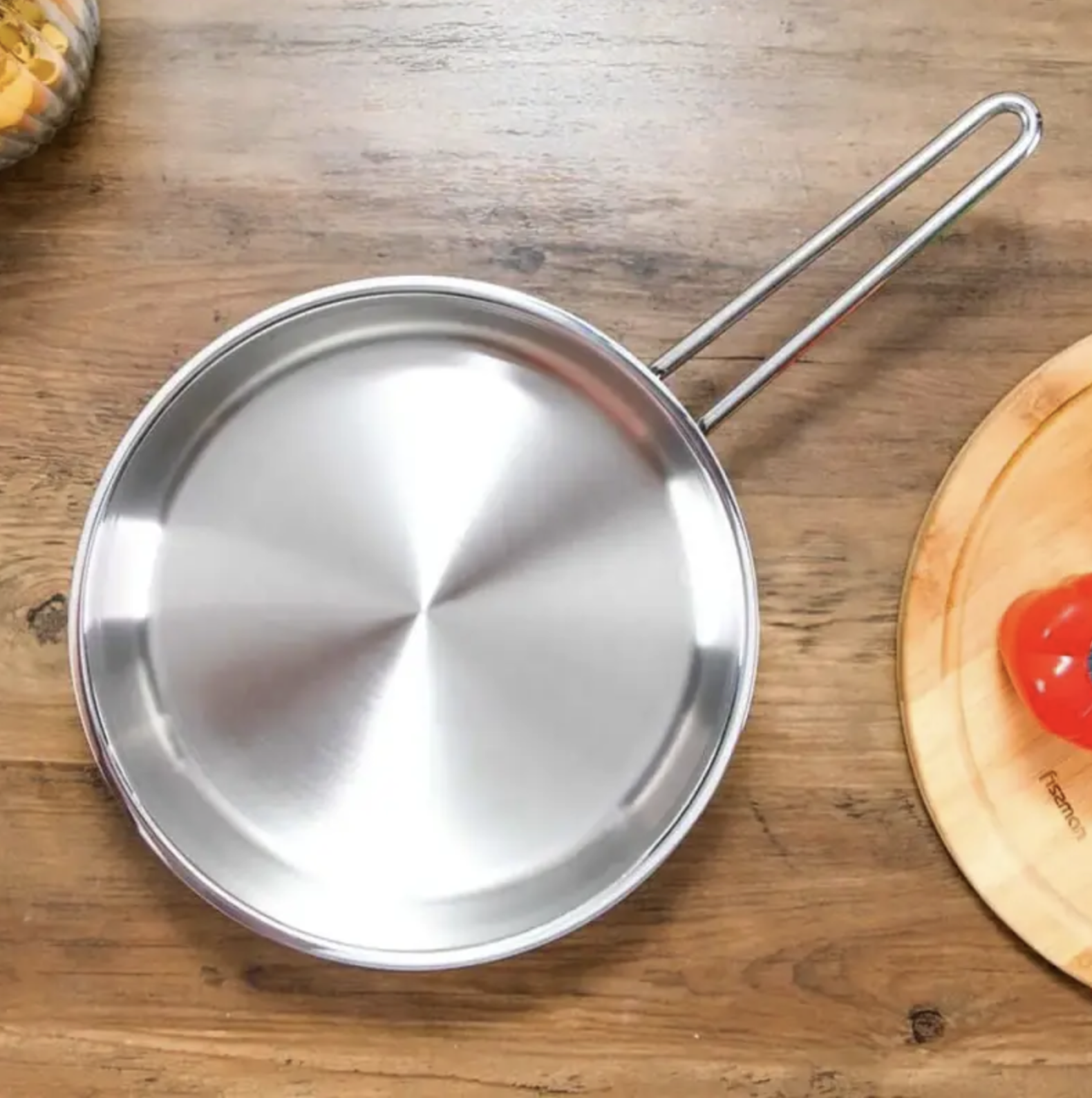 Chảo inox cao cấp Korkmaz Perla 24cm- A1659 - Hàng Chính Hãng