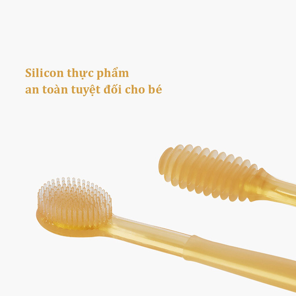 Set Rơ Lưỡi Và Bàn Chải Đánh Răng Cho Bé Silicon